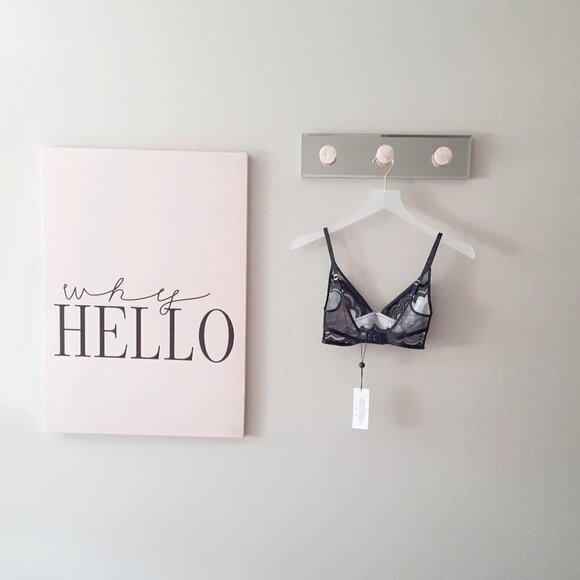 NWT For Love & Lemons x Victoria's Secret Odette floral triangle bra, XXS - Picture 8 of 12